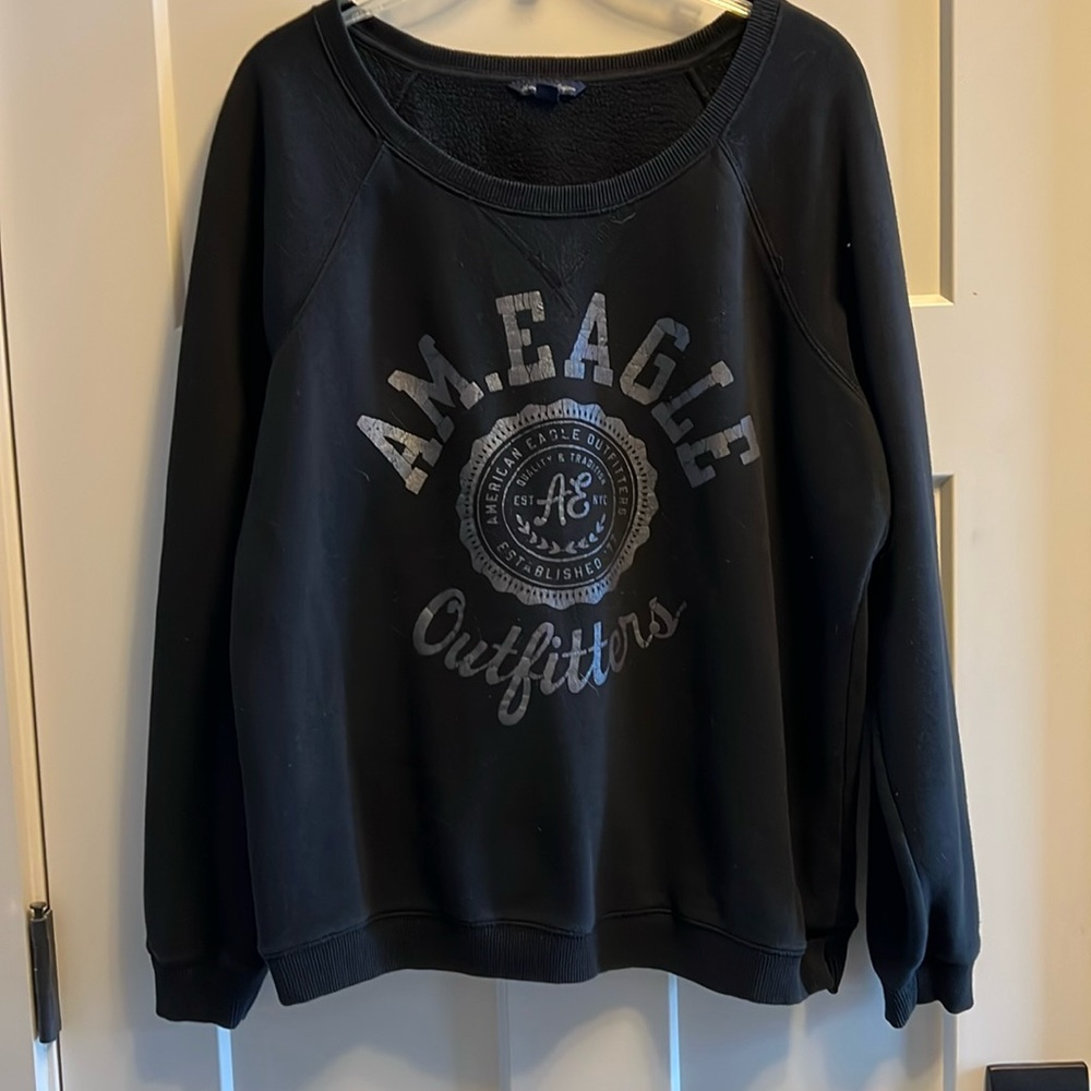Women’s Black AE American Eagle Sweatshirt